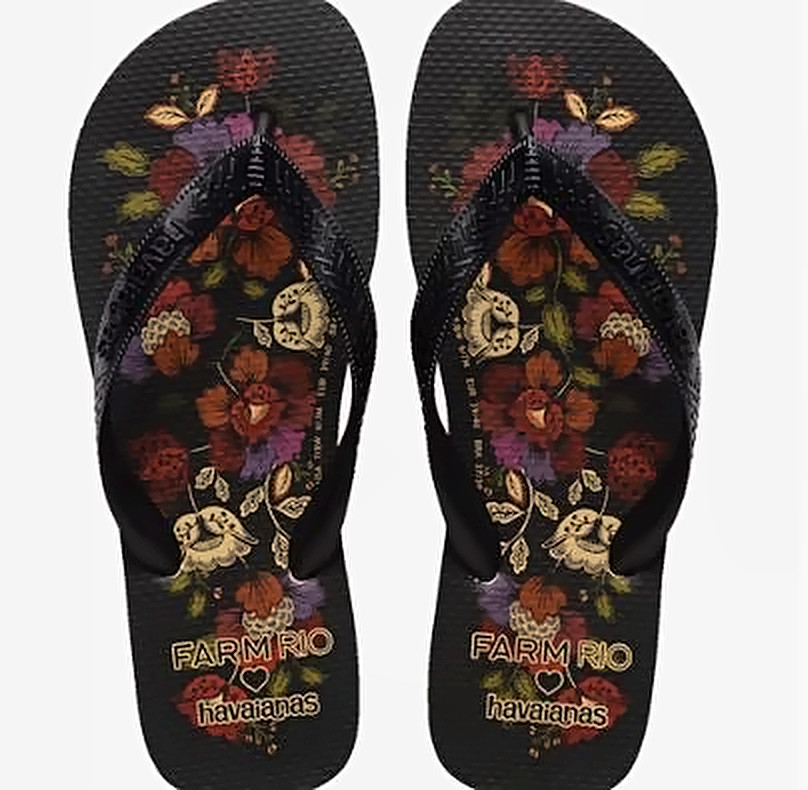 Chinelo Flor de Fita